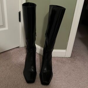 Vince Camuto Sangeti black leather boots Size 9
